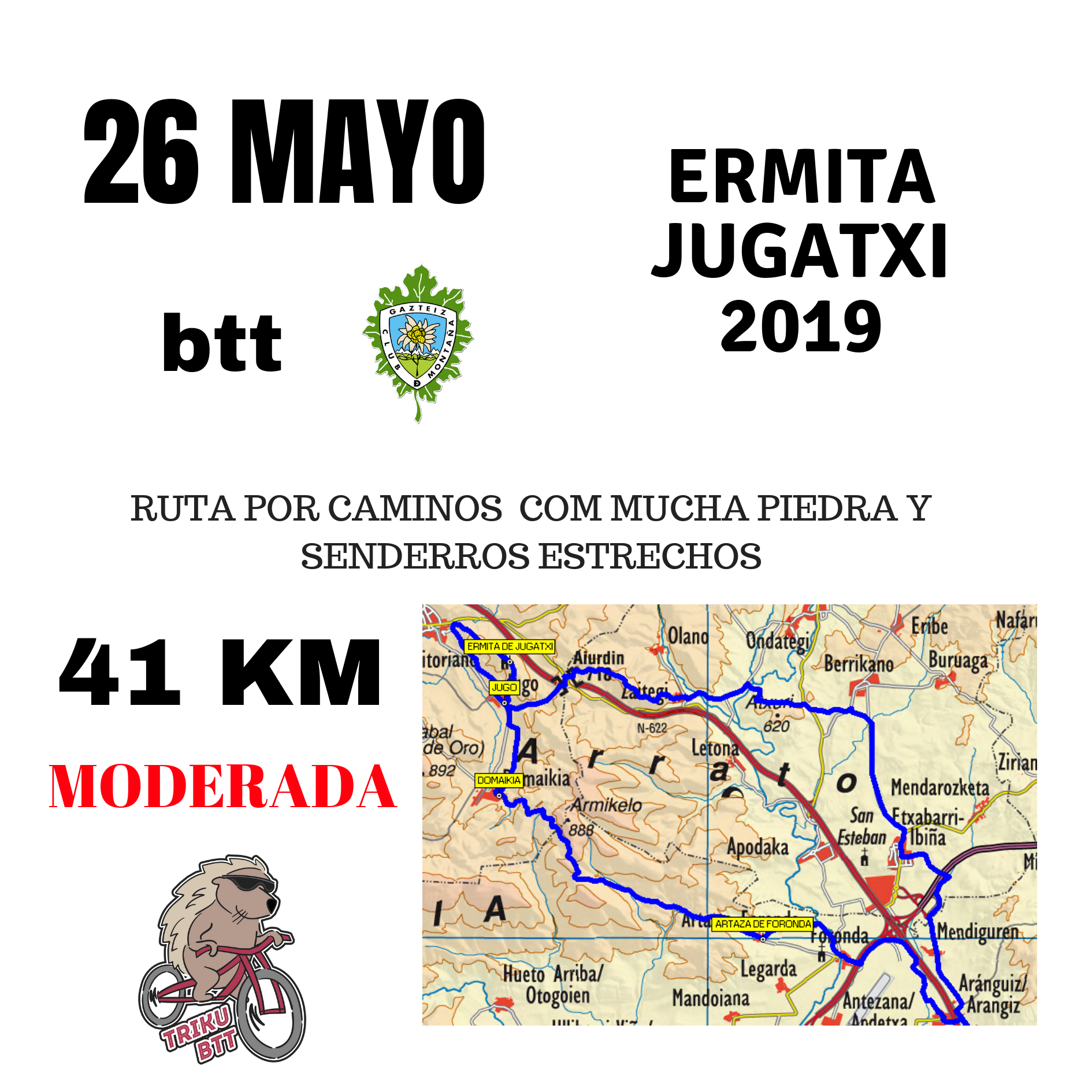 Foto Jugatxi (Dificultad: moderada) 41 km BTT